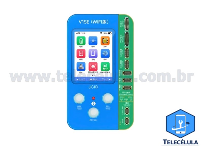 Sem Imagem - PROGRAMADOR INTELIGENTE JCID V1SE WIFI ACOMPANHA PLACA TESTE TOUCH LCD IPHONE 7 AO 11 PRO